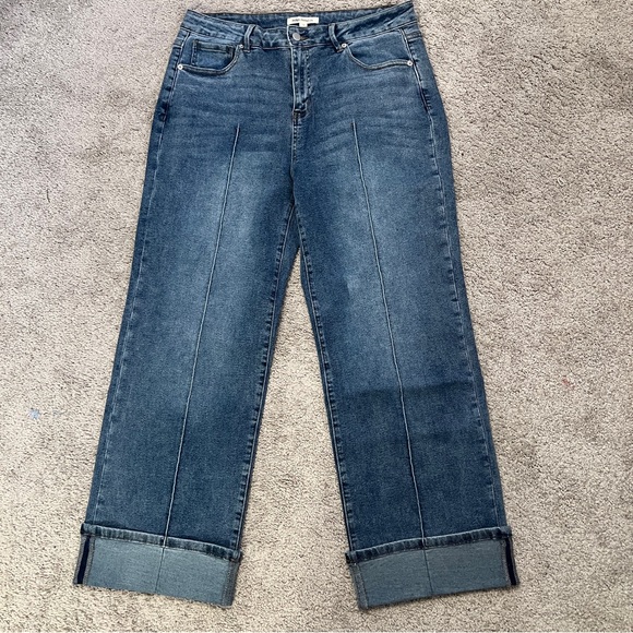 Indigo Thread Co High-Rise Jeans with Front Seam - Picture 3 of 10